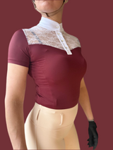 Claret Lace Competition Shirt (Pre-Order)