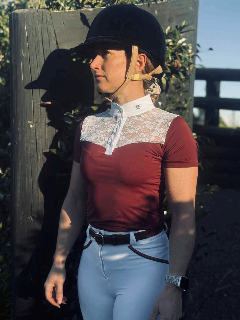 Claret Lace Competition Shirt (Pre-Order)
