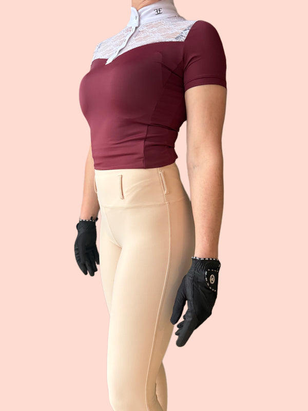 Claret Lace Competition Shirt (Pre-Order)