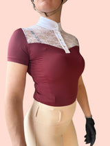 Claret Lace Competition Shirt (Pre-Order)