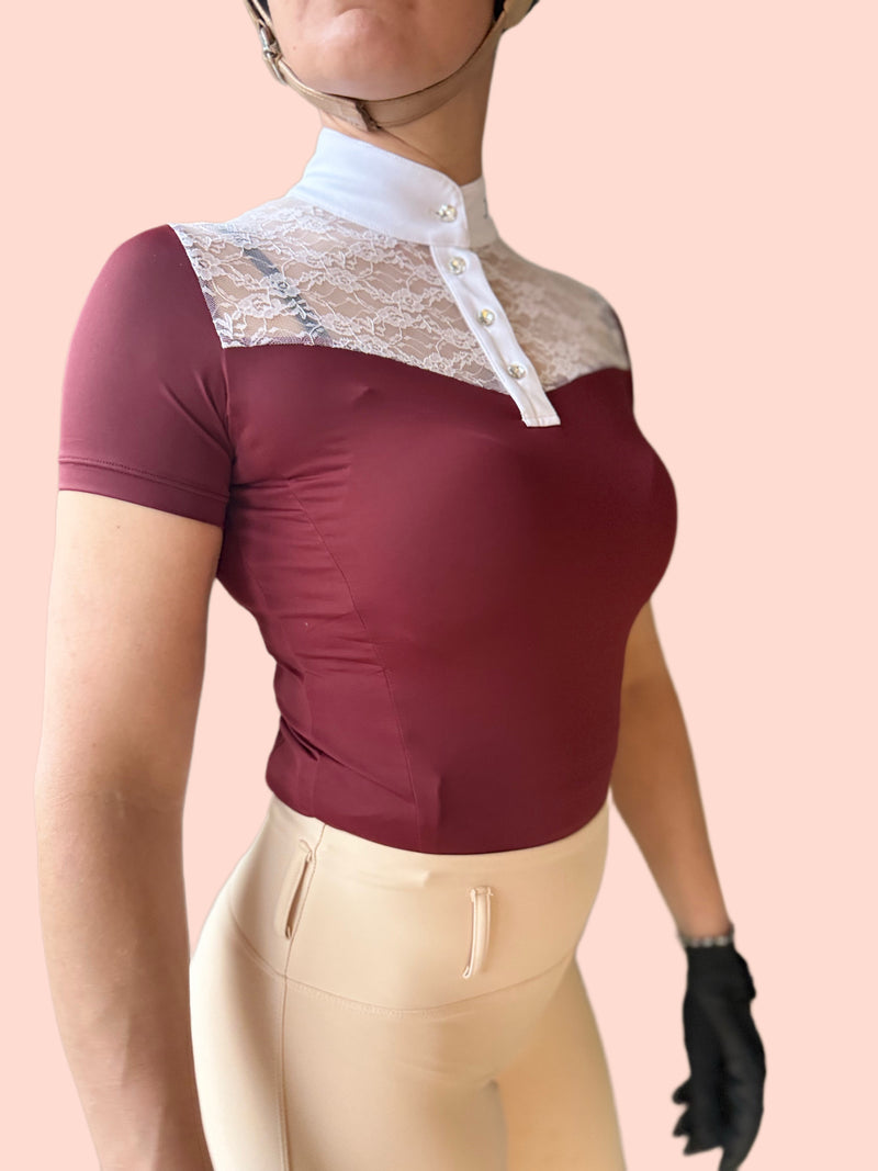Claret Lace Competition Shirt (Pre-Order)