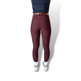 Classic Burgundy XT Breeches with brown belt perfect for riding tights and show shirt pairing