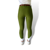 Classic Olive XT Breeches with a brown belt and green skinny design for stylish riding