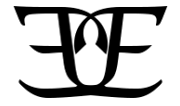 Stylized black E and F monogram for Equus Elite Gift Card, ideal for breeches and riding tights