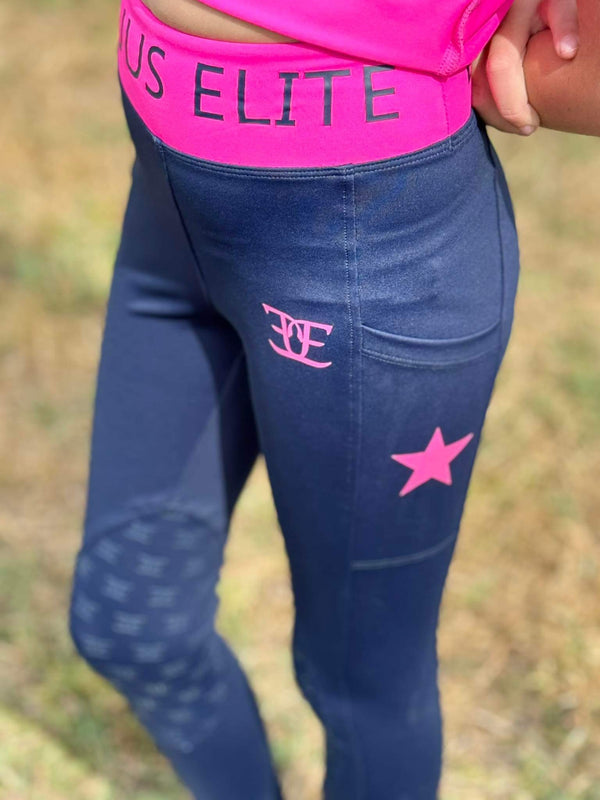 Kids X Training Tights (Pink)